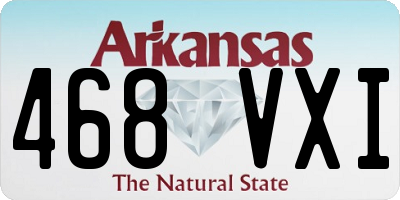 AR license plate 468VXI