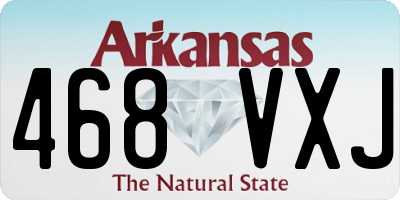 AR license plate 468VXJ