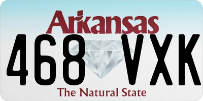 AR license plate 468VXK