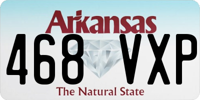 AR license plate 468VXP