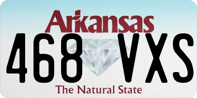 AR license plate 468VXS