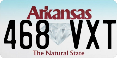 AR license plate 468VXT