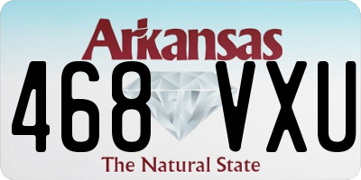 AR license plate 468VXU