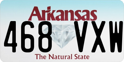 AR license plate 468VXW
