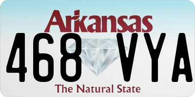 AR license plate 468VYA