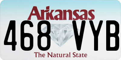 AR license plate 468VYB