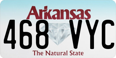 AR license plate 468VYC