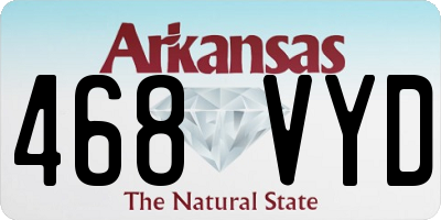 AR license plate 468VYD