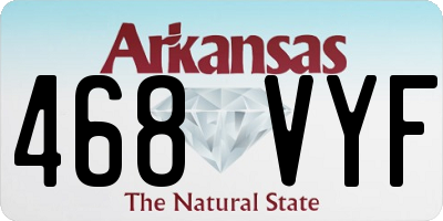 AR license plate 468VYF