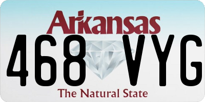 AR license plate 468VYG