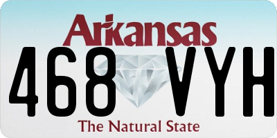 AR license plate 468VYH