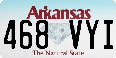 AR license plate 468VYI