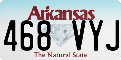 AR license plate 468VYJ