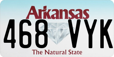 AR license plate 468VYK