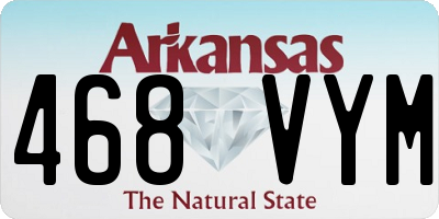 AR license plate 468VYM