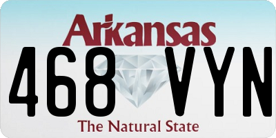 AR license plate 468VYN
