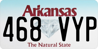 AR license plate 468VYP