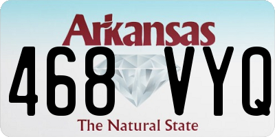 AR license plate 468VYQ