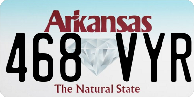 AR license plate 468VYR