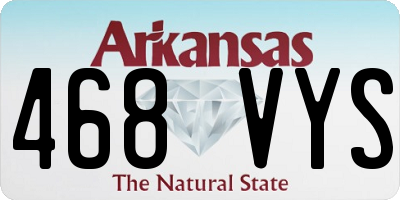 AR license plate 468VYS