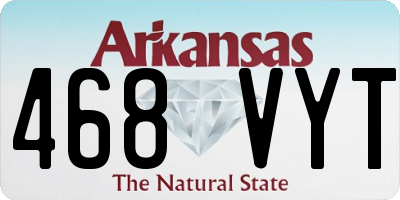 AR license plate 468VYT