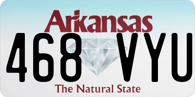 AR license plate 468VYU