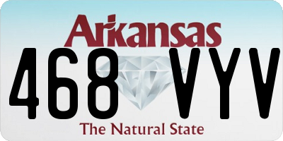 AR license plate 468VYV
