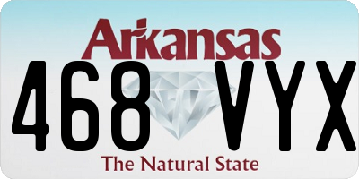 AR license plate 468VYX