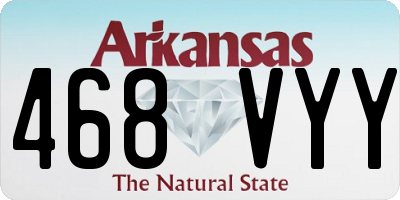 AR license plate 468VYY