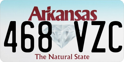 AR license plate 468VZC