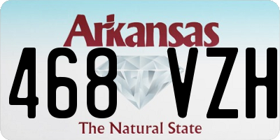 AR license plate 468VZH