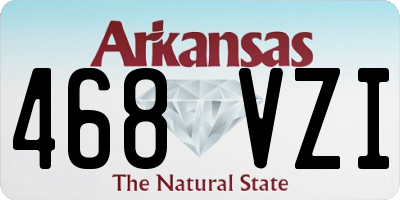 AR license plate 468VZI