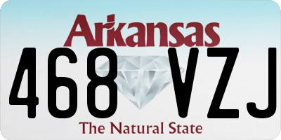 AR license plate 468VZJ