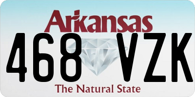 AR license plate 468VZK