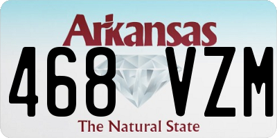 AR license plate 468VZM