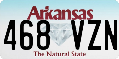 AR license plate 468VZN