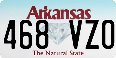 AR license plate 468VZO