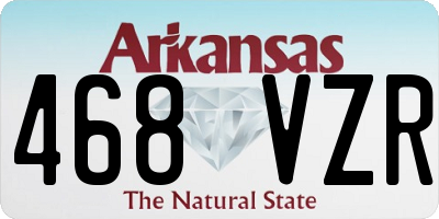 AR license plate 468VZR