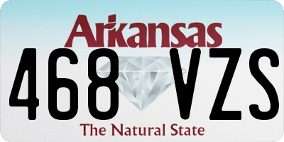 AR license plate 468VZS