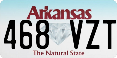 AR license plate 468VZT