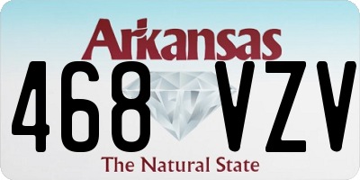 AR license plate 468VZV