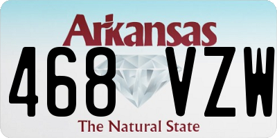 AR license plate 468VZW