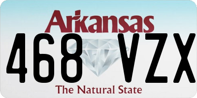 AR license plate 468VZX