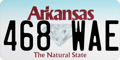 AR license plate 468WAE