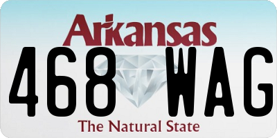 AR license plate 468WAG