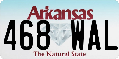 AR license plate 468WAL
