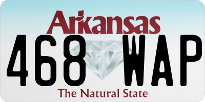 AR license plate 468WAP
