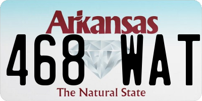 AR license plate 468WAT