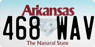 AR license plate 468WAV