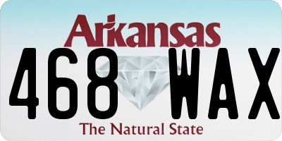 AR license plate 468WAX